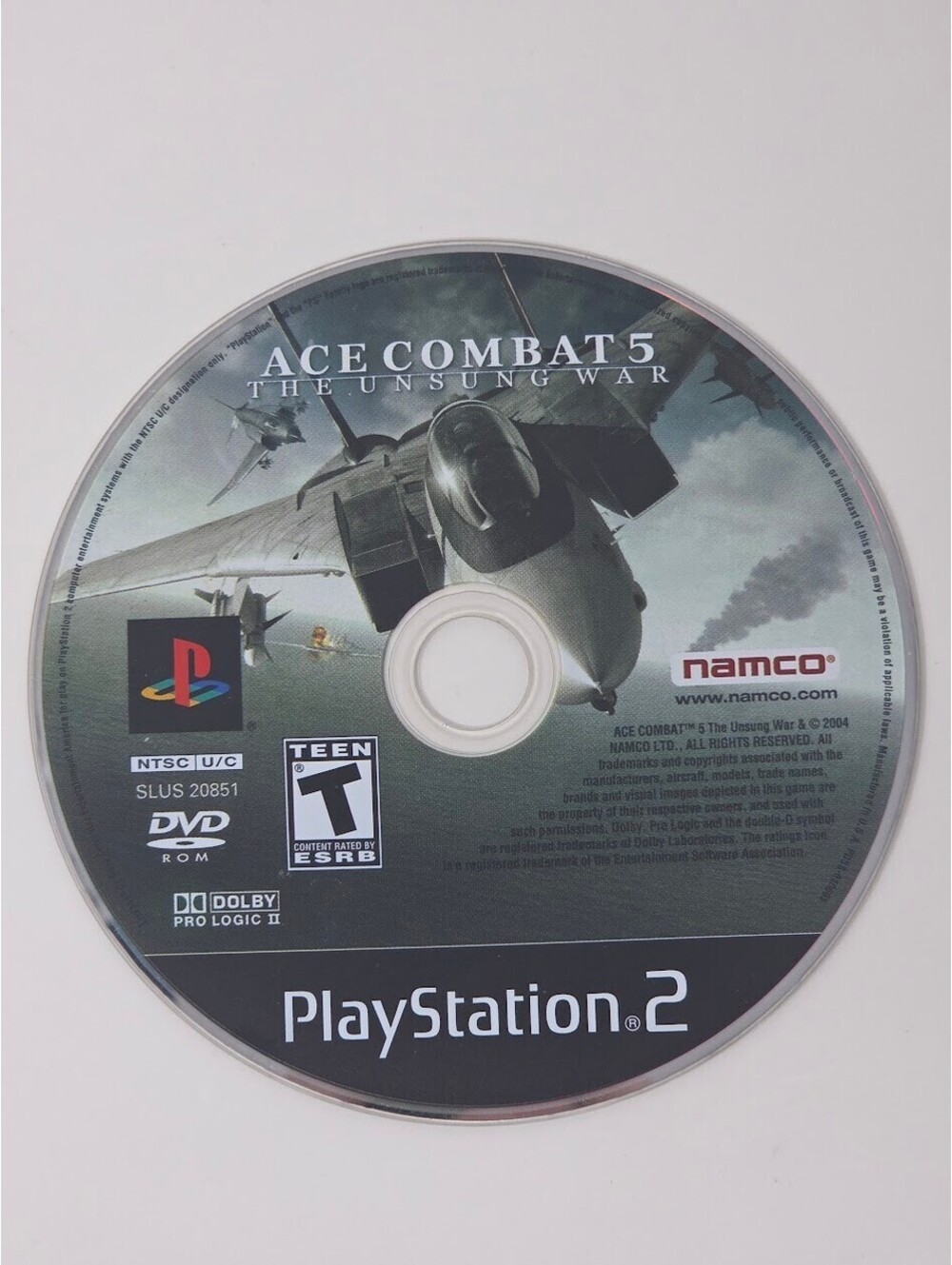 Ace Combat 5 The Unsung War Sony PlayStation 2 PS2 Game Disc Only